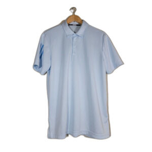 Adidas Light Blue Polo Shirt - Medium
